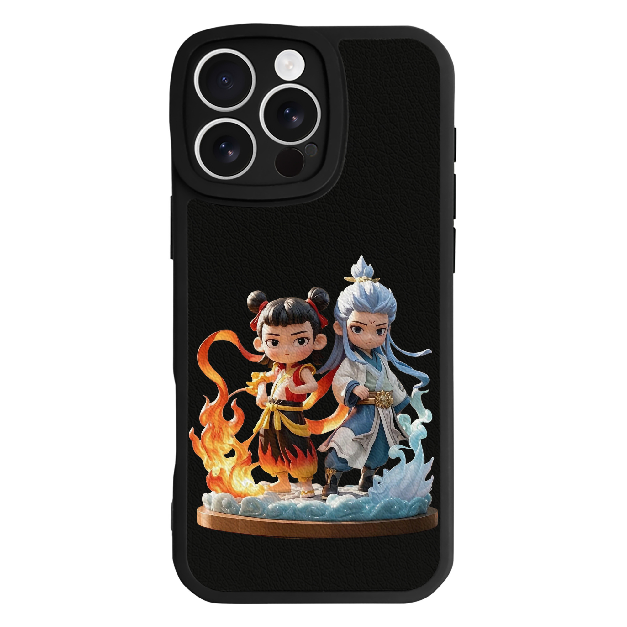 （画像用） Ne Zha 2 ナタ 魔童の大暴れ 【iPhone 16シリーズ対応】シリコンスマホケース（レザー調） 材質：シリコン